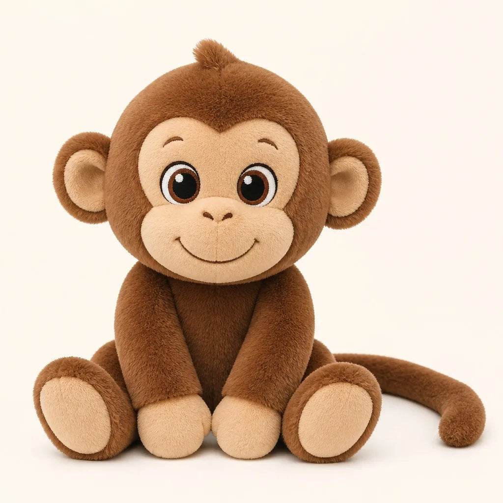 Jooki Monkey —Soft Plush Toy, 35cm — Meet Your New Cozy Companion