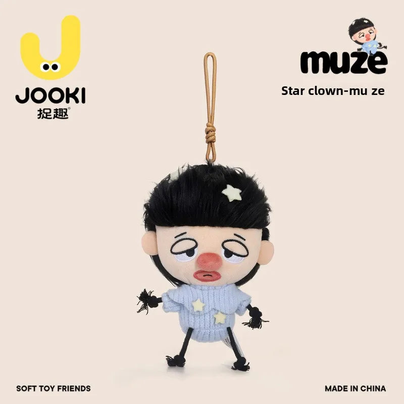 Catchy Fun Star Clown Muzhe Plush Toy - Abstract Figurine Keychain