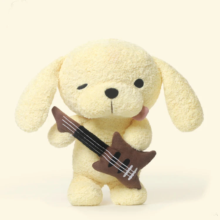 Cute Puppy Band Stuffed Animals - Singer, Drummer & More