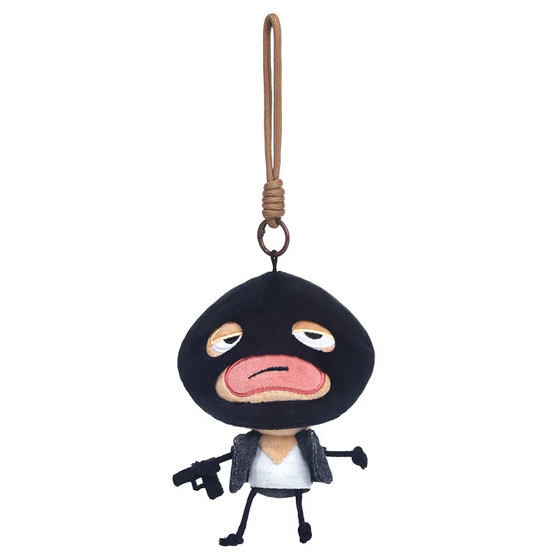Catchy Fun Mysterious Little Guy Plush Toy - Quirky Figurine Keychain