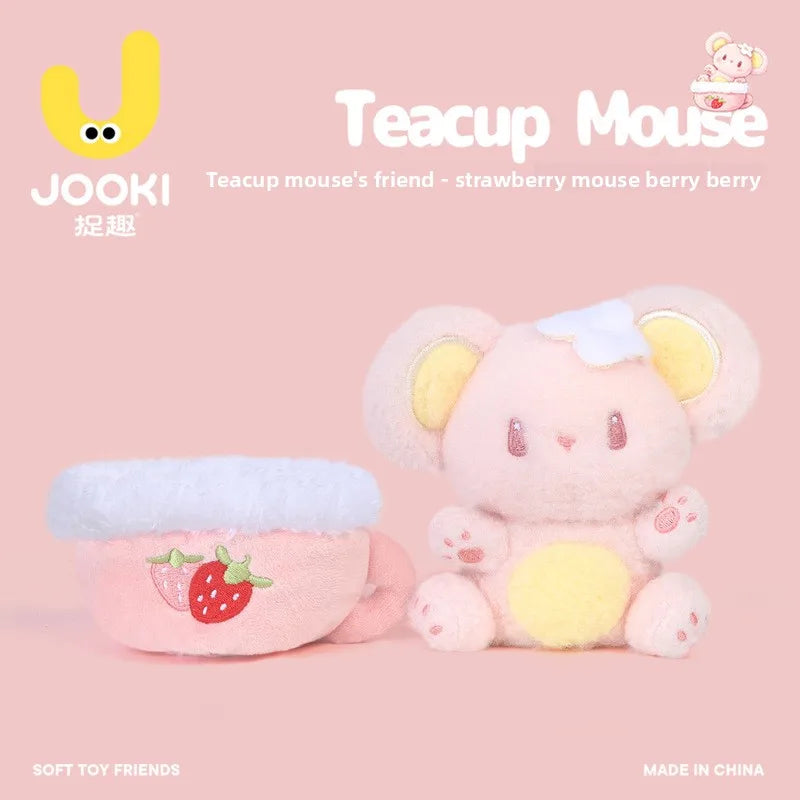 Cute Tea Cup Mouse Stuffed Animals - Strawberry & Friends