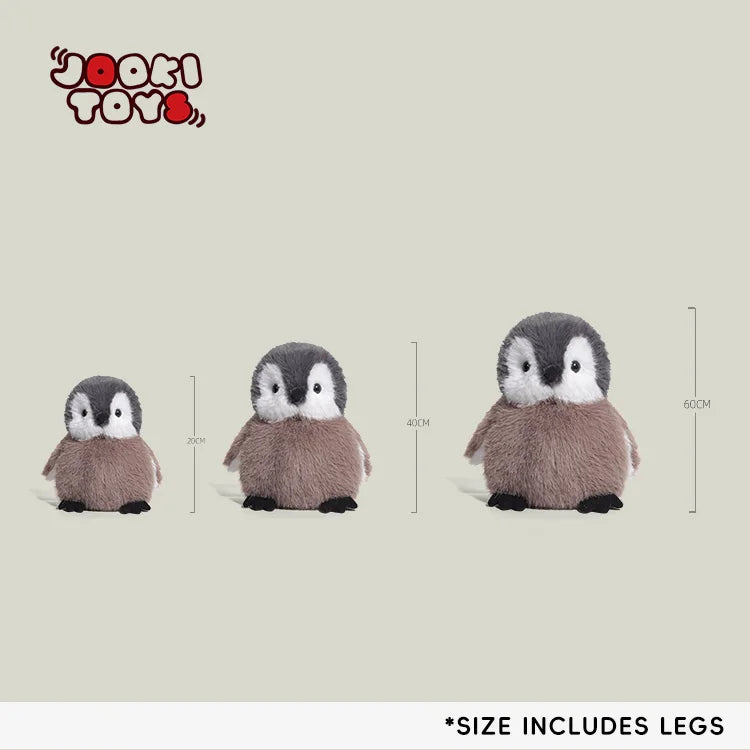 Cute Smokey Gray Penguin Stuffed Animal - Super Soft Plush