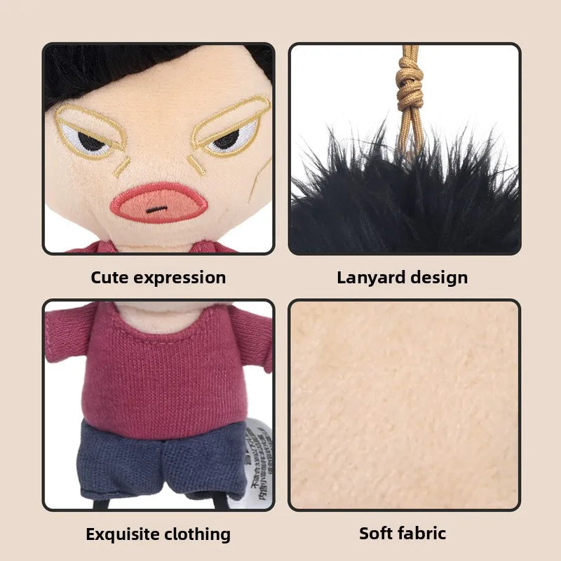 Playful Quirky Grandma Gui Fen Plush Toy - Funny Figurine Keychain