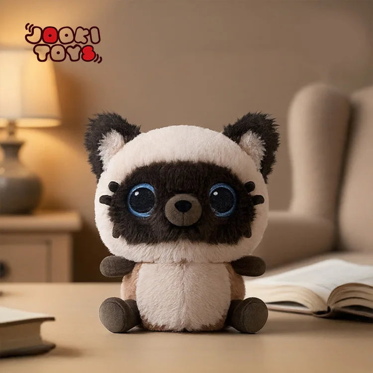 Cute Siamese Cat Stuffed Animal - Stress Relief Plush Toy