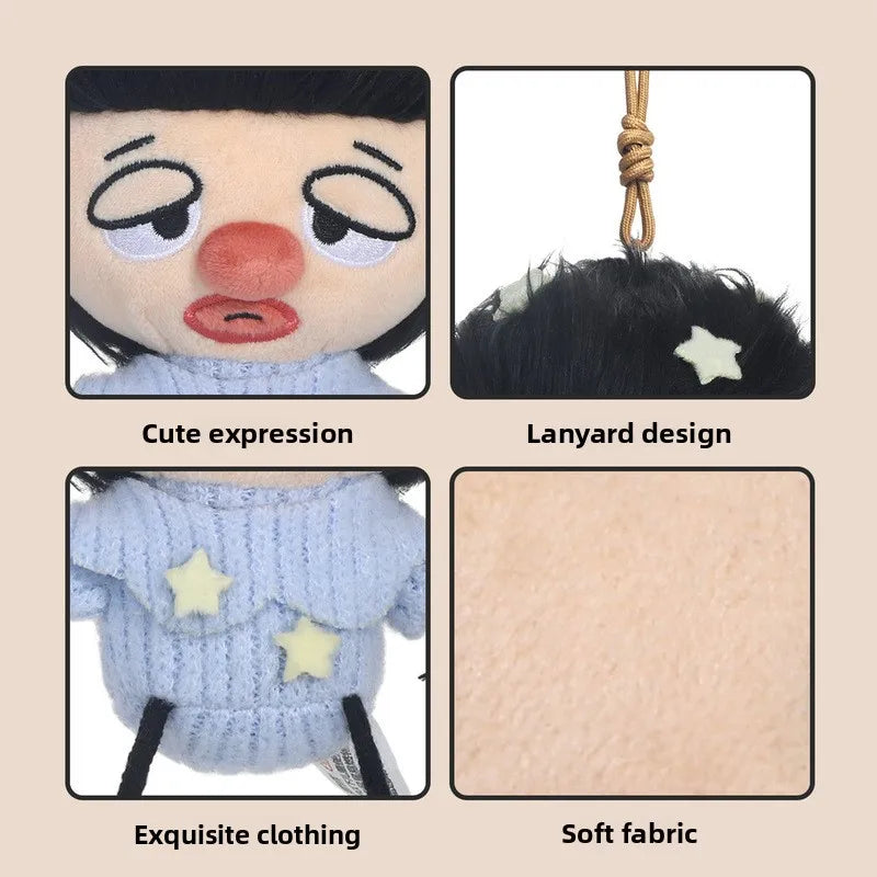 Catchy Fun Star Clown Muzhe Plush Toy - Abstract Figurine Keychain