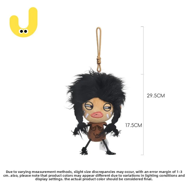 Catch Quirky Wild Man Dachun Plush Toy - Funny Figurine Keychain