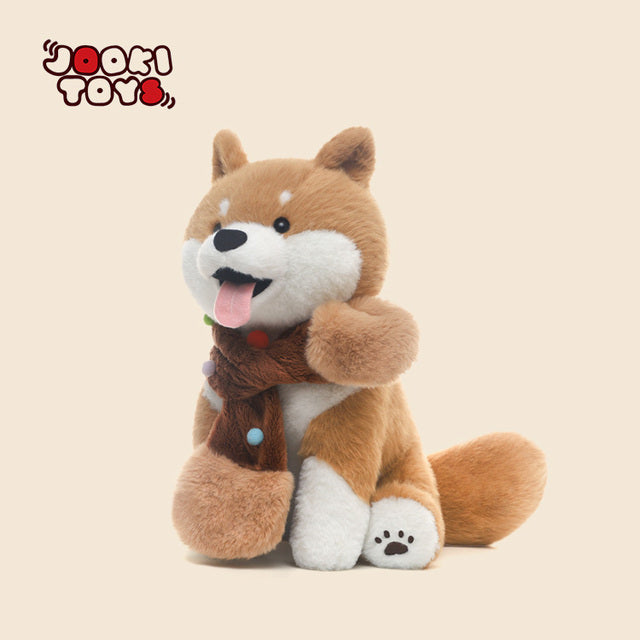 Jooki Shiba Inu Series Doll Plush Toy - Soft PP Cotton Embroidered Stress Relief Stuffed Animal for Kids 34 cm Tall - 2
