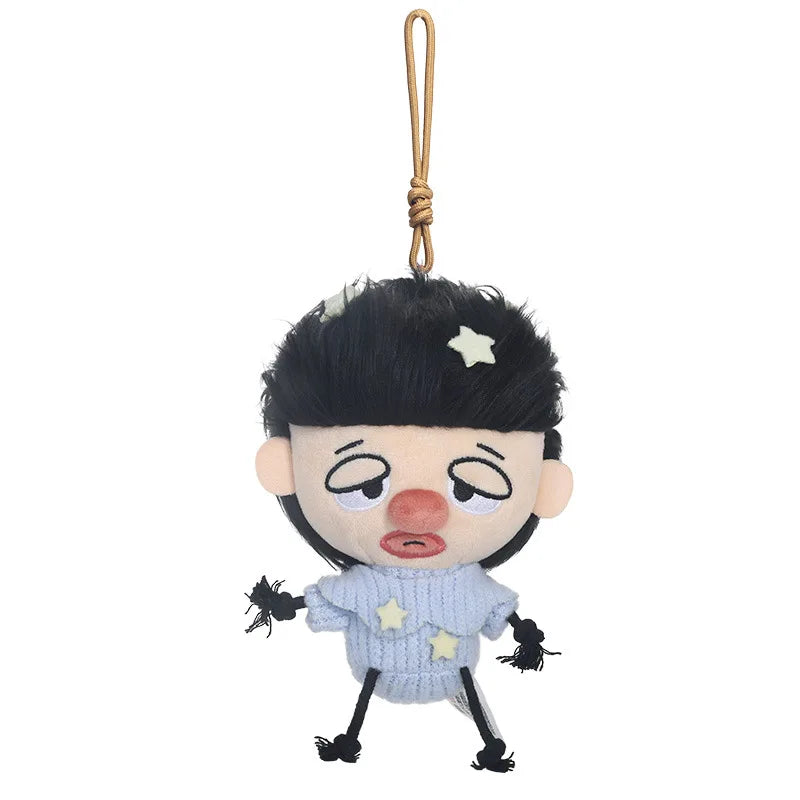 Catchy Fun Star Clown Muzhe Plush Toy - Abstract Figurine Keychain