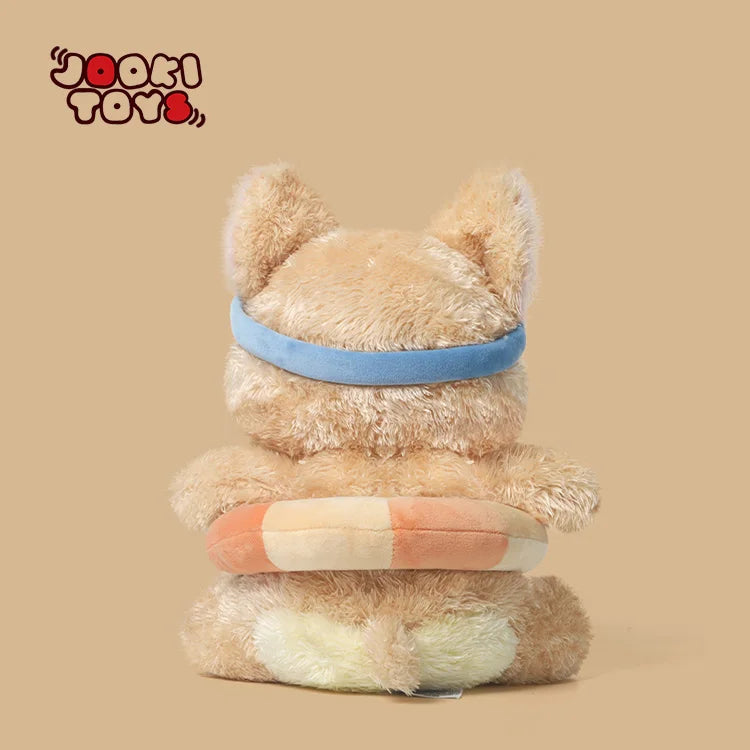 Cute Swimming Corgi Stuffed Animal - Rainy Day Series