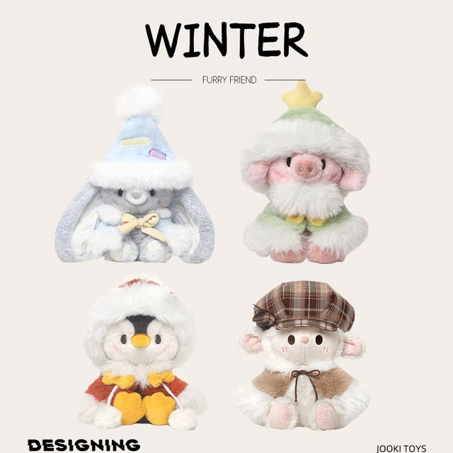 Jooki Warm Winter Series Penguin Plush Comforter Soft Toy Embroidered Christmas Gift Filled with PP Cotton - 1