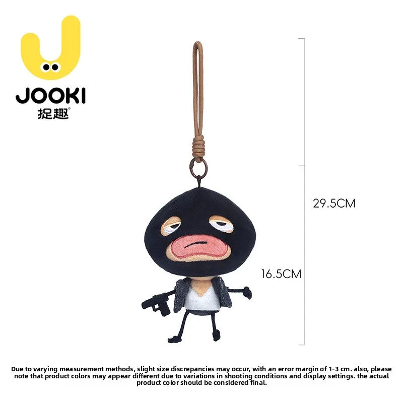 Catchy Fun Mysterious Little Guy Plush Toy - Quirky Figurine Keychain