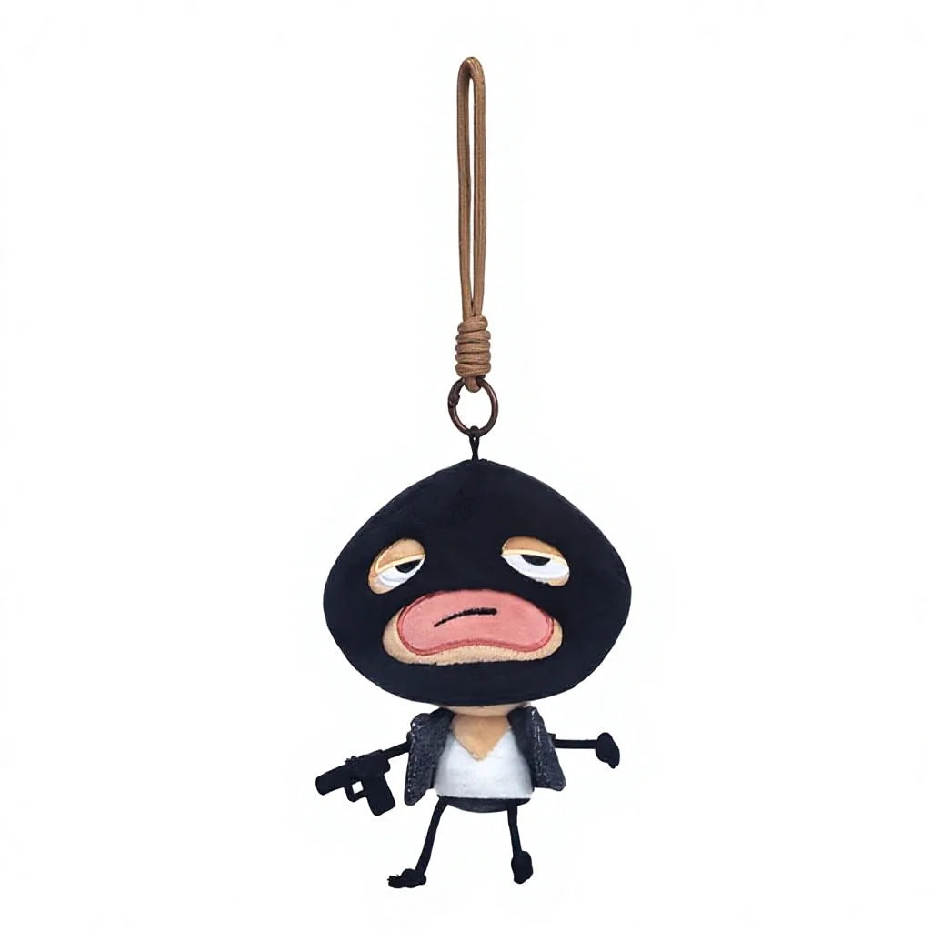 Catchy Fun Mysterious Little Guy Plush Toy - Quirky Figurine Keychain