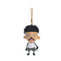 Catchy Old Man Founding-Father Plush Toy - Quirky Figurine Keychain