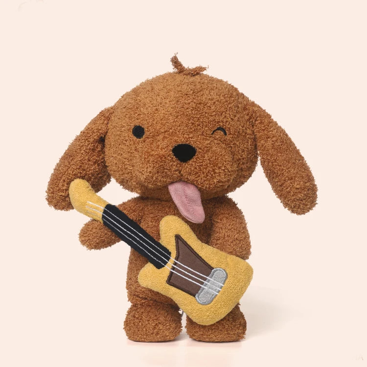 Cute Puppy Band Stuffed Animals - Singer, Drummer & More