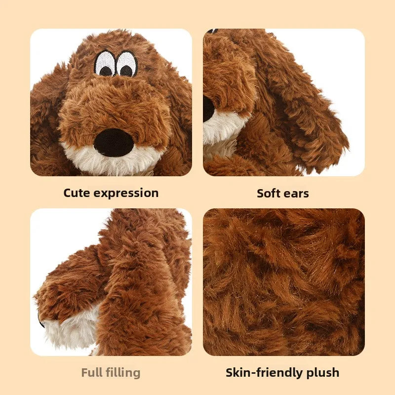 Cute Pork Floss Puppy Plush - Long Huggable Sleep Pillow