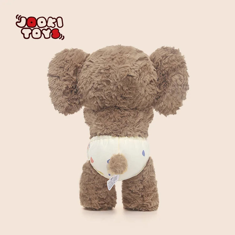 Cute Shy Elephant Stuffed Animal - Embroidered Stress Relief Plush