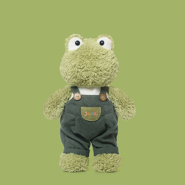 Jooki Overalls Series Frog Doll Plush Toy New Design Cute Animal Stuffed Toy Custom Lovey Unisex Gifts Baby - 1
